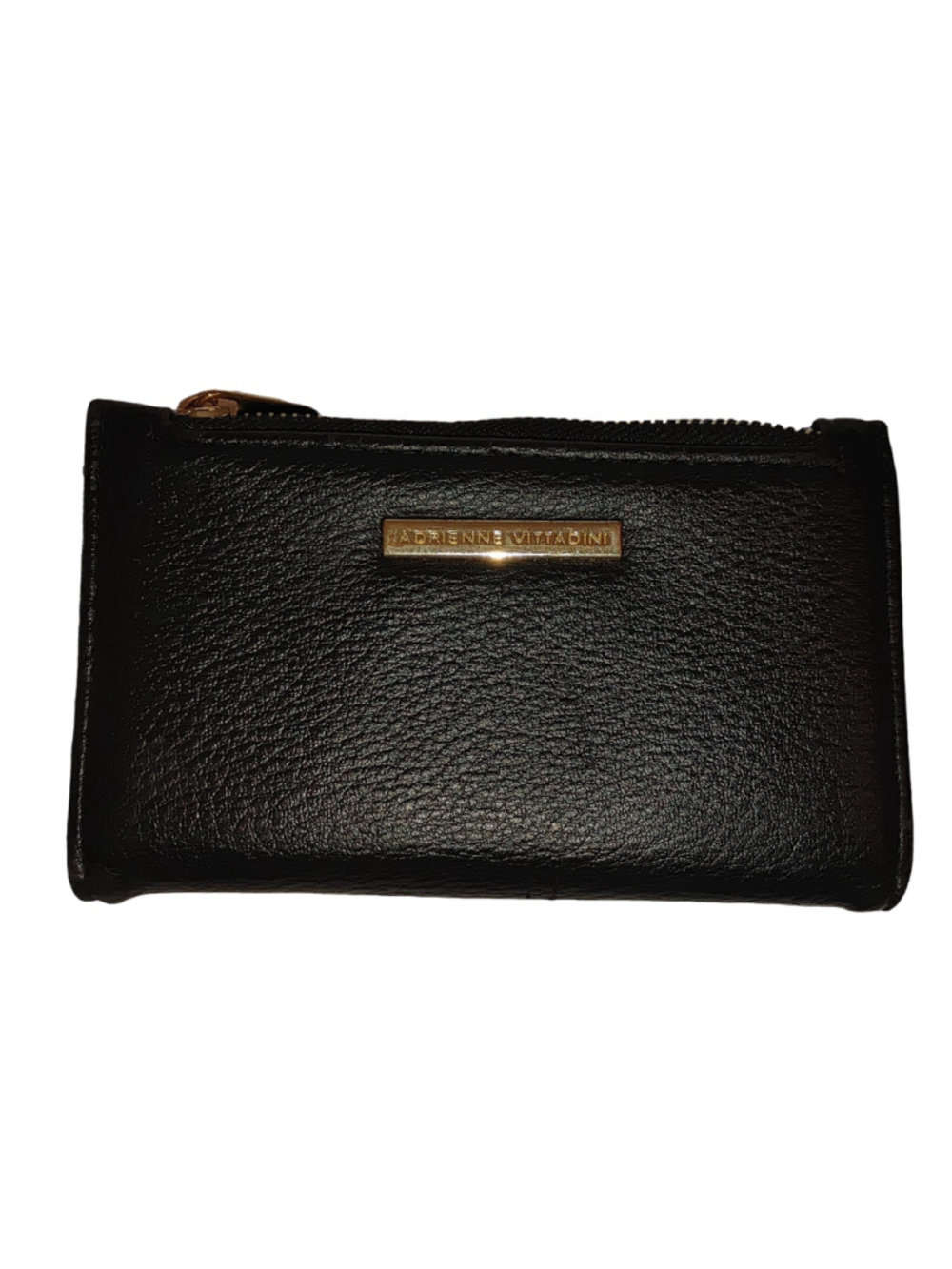 Adrienne Vittadini Pebbled Leather Slim Card Holder Wallet